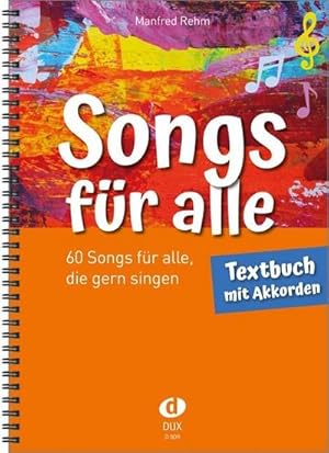 Bild des Verkufers fr Songs fr alle - Textbuch mit Akkorden zum Verkauf von AHA-BUCH GmbH