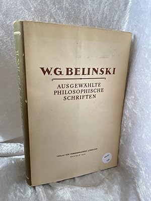 Bild des Verkufers fr Ausgewhlte philosophische Schriften. A. d. Russ. v. Alfred Kurella. zum Verkauf von Antiquariat Jochen Mohr -Books and Mohr-