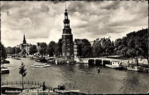 Ansichtskarte / Postkarte Amsterdam Nordholland Niederlande, Oudeschans en Montelbaanstoren