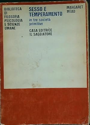 Seller image for Sesso e temperamento in tre societa' primitive for sale by Librodifaccia