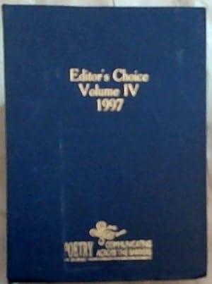 Bild des Verkufers fr POETRY -now- Editor's Choice Volume 4 1997 zum Verkauf von Chapter 1