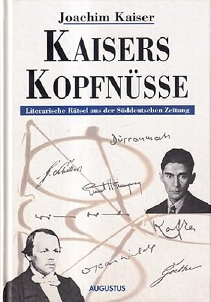 Imagen del vendedor de Kaisers Kopfnsse : Literarische Rtsel aus der Sddeutschen Zeitung. a la venta por Versandantiquariat Nussbaum