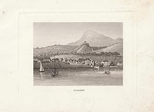 Bild des Verkufers fr Clarens. Aquatinta-Ansicht. zum Verkauf von Antiquariat Dennis R. Plummer