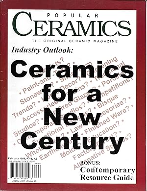 Popular Ceramics Magazine February 1998, Volume 48, Number 7