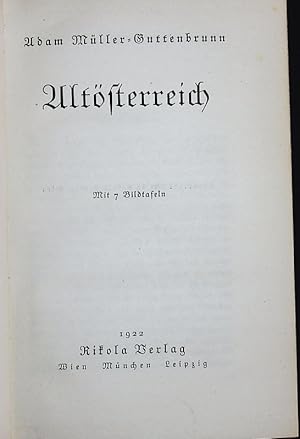 Bild des Verkufers fr Altsterreich. zum Verkauf von Antiquariat Bookfarm