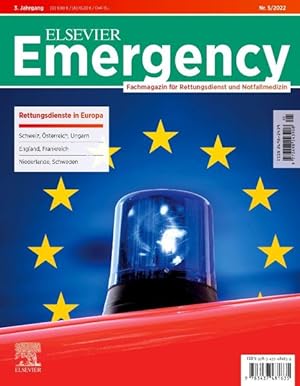 Seller image for Elsevier Emergency. Rettungsdienst in Europa. 5/2022 Fachmagazin fr Rettungsdienst und Notfallmedizin for sale by Bunt Buchhandlung GmbH