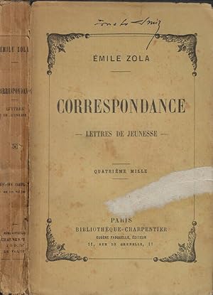 Correspondance Lettres de jeunesse