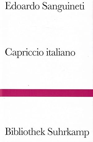 Bild des Verkufers fr Capriccio italiano. Aus dem Italienischen von Arianna Giachi. zum Verkauf von Antiquariat Biblion