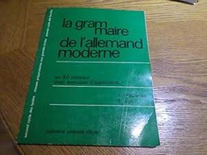 Seller image for LA GRAMMAIRE DE L'ALLEMAND MODERNE for sale by Ammareal