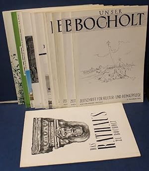 Unser Bocholt. Zeitschrift für Kultur- und Heimatpflege. 11 Hefte und 1 Sonderheft: Das Rathaus z...