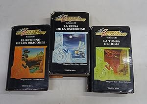 Imagen del vendedor de CRONICAS DE LA DRAGONLANCE I, II Y III. El retorno de los dragones. La tumba de Huma. La reina de la oscuridad. a la venta por Librera J. Cintas