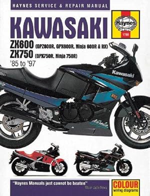 Bild des Verkufers fr Kawasaki ZX600 and 750 Fours (85-97) Service and Repair Manual (Haynes Service and Repair Manuals) zum Verkauf von WeBuyBooks