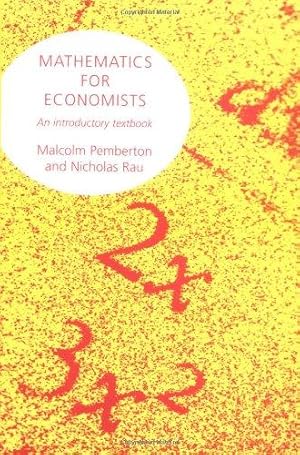 Immagine del venditore per Mathematics for Economists venduto da WeBuyBooks