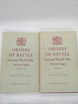 Image du vendeur pour Orders of Battle: Second World War 1939-1945 - Volumes 1 & 2 mis en vente par Rivendell Books Ltd.