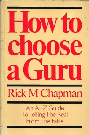 Bild des Verkufers fr How to Choose a Guru zum Verkauf von WeBuyBooks