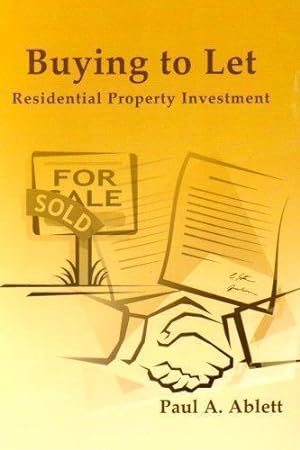 Bild des Verkufers fr Buying to Let: Residential Property Investment zum Verkauf von WeBuyBooks