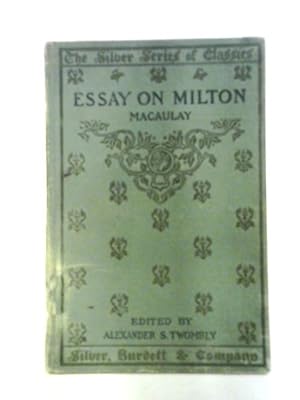 Seller image for Macaulay's Essay on Milton for sale by World of Rare Books