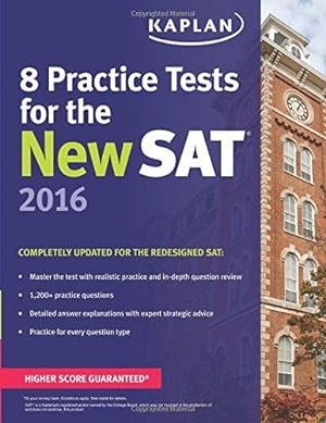 Bild des Verkufers fr Kaplan 8 Practice Tests SAT (Kaplan Test Prep) zum Verkauf von WeBuyBooks