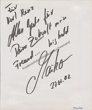 Original Autogramm Maiko /// Autogramm Autograph signiert signed signee