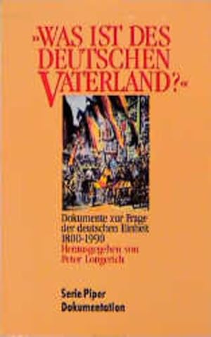 Bild des Verkufers fr Was ist des Deutschen Vaterland? zum Verkauf von Versandantiquariat Felix Mcke