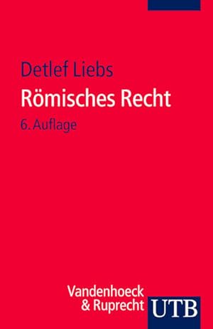 Imagen del vendedor de Rmisches Recht : ein Studienbuch. (= UTB ; 465 ). a la venta por Antiquariat Thomas Haker GmbH & Co. KG