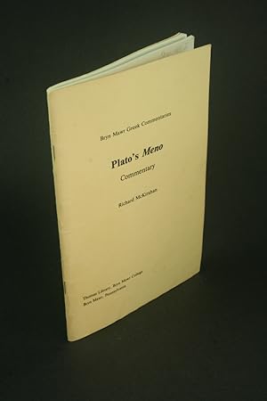Imagen del vendedor de Plato's Meno. Volume Two: Commentary. a la venta por Steven Wolfe Books