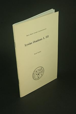 Bild des Verkufers fr Lysias orations I, III. zum Verkauf von Steven Wolfe Books