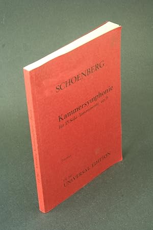 Bild des Verkufers fr Kammersymphonie: fr 15 Solo-Instrumente, op. 9 - Partitur. zum Verkauf von Steven Wolfe Books