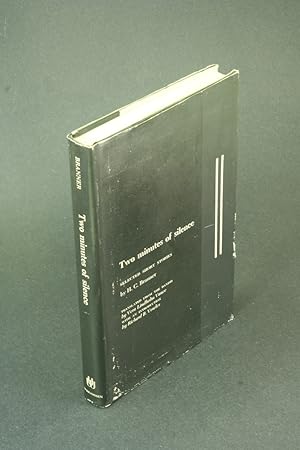 Seller image for Two minutes of silence ; selected short stories. Translated from the Danish by Vera Lindholm Vance, with an introduction by Richard B. Vowles for sale by Steven Wolfe Books