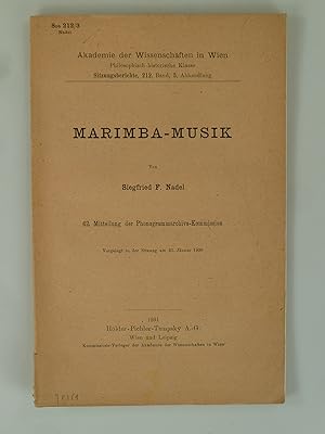 Seller image for Marimba-Musik. for sale by Antiquariat Dorner