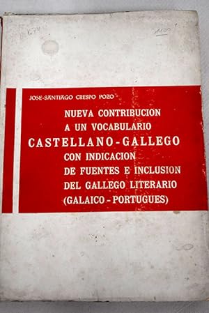 Bild des Verkufers fr Nueva contribucin a un vocabulario castellano-gallego zum Verkauf von Alcan Libros