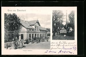 Seller image for Ansichtskarte Elmenhorst, Vesper`s Gasthaus, Garten for sale by Bartko-Reher