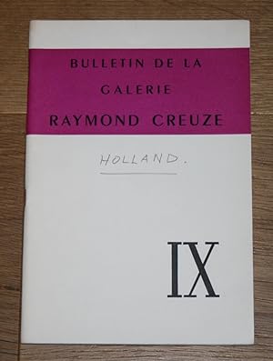 Bild des Verkufers fr Bulletin de la Galerie Raymond Creuze IX. zum Verkauf von Antiquariat Gallenberger