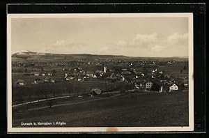 Bild des Verkufers fr Ansichtskarte Durach bei Kempten /Allg., Ortsansicht mit Landstrasse aus der Vogelschau zum Verkauf von Bartko-Reher
