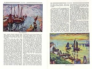 Seller image for Kunst, Malerei, Impressionismus, Berlin, der Maler Ulrich Hbner 1925. for sale by Antiquariat an der Linie 3