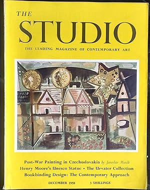 Image du vendeur pour The Studio The Leading Magazine of Contemporary Art December 1958 Vol. 156 No 789 mis en vente par Shore Books