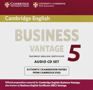 Bild des Verkufers fr Cambridge BEC, Vantage 5, 2 Audio-CDs : Vantage Audio CDs (2) zum Verkauf von AHA-BUCH GmbH