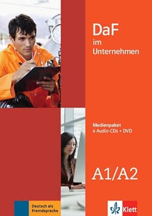 Immagine del venditore per DaF im Unternehmen A1/A2, 4 Audio-CDs + DVD : Medienpaket. Niveau A1/A2 venduto da AHA-BUCH GmbH