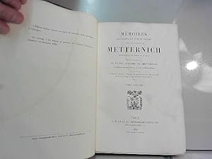 Imagen del vendedor de Mmoires du prince de metternich tome 2 a la venta por JLG_livres anciens et modernes