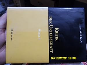 Werke von Immanuel Kant in sechs Bänden Band 4 Kritik der Urteilskraft, herausgegeben von Rolf Toman