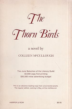 Immagine del venditore per The Thorn Birds venduto da A Cappella Books, Inc.