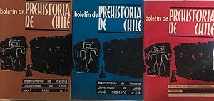 Boletín de Prehistoria de Chile. 3 revistas