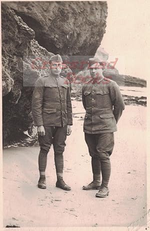 Imagen del vendedor de Postcard / RPPC: Two American Soldiers [World War 1 era] a la venta por Crossroad Books