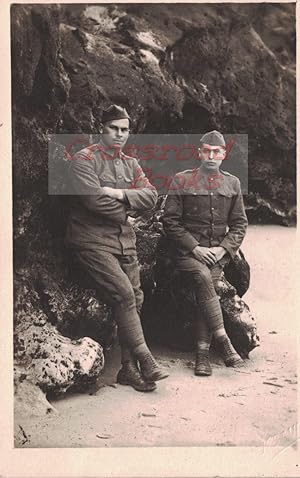 Imagen del vendedor de Postcard / RPPC: Two American Soldiers [World War 1 era] a la venta por Crossroad Books