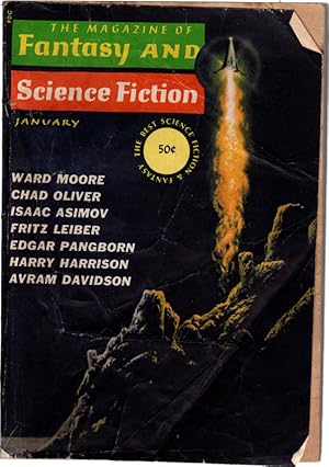 Bild des Verkufers fr The Magazine of Fantasy and Science Fiction, January, 1965. Featuring stories by Ward Moore, Chad Oliver, Isaac Asimov, Fritz Leiber and more. Collectible Pulp Magazine. zum Verkauf von Once Read Books