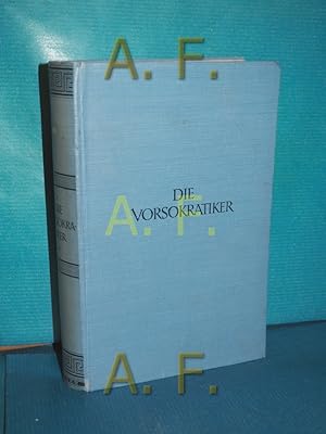 Imagen del vendedor de Die Vorsokratiker : Fragmente und Quellenberichte (Krners Taschenausgabe 119 a la venta por Antiquarische Fundgrube e.U.