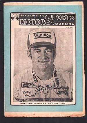 Southern Motor Sports Journal 5/20/1983-Autographed Bobby Allison photo cover-Dale Earnhardt-Bris...