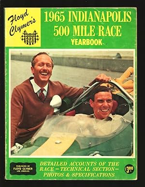Indianapolis 500 Yearbook 1965-Floyd Clymer-USAC-Jimmy Clark-Parnelli Jones-Dan Gurney-Andretti-VG