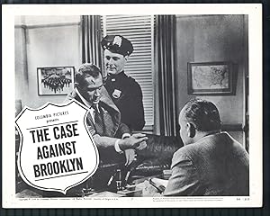 Imagen del vendedor de Case Against Brooklyn 11'x14' Title Lobby Card #7 Darren McGavin Film-Noir Crime a la venta por DTA Collectibles