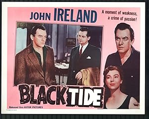 Imagen del vendedor de Black Tide 11'x14' Title Lobby Card John Ireland Maureen Connell Film-Noir Crime a la venta por DTA Collectibles